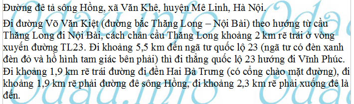 odau.info: Địa chỉ trường cấp 1 Văn Khê A - xã Văn Khê