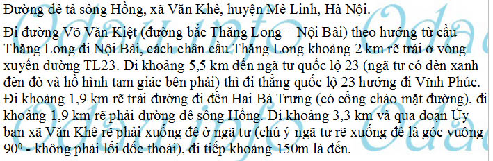 odau.info: Địa chỉ trường cấp 1 Văn Khê A – điểm lẻ xóm cá - xã Văn Khê