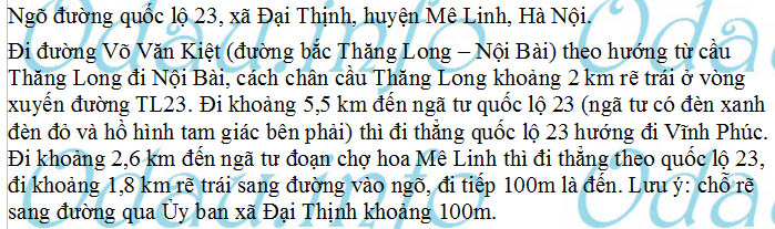 odau.info: Địa chỉ trường cấp 2 Trưng Vương - xã Đại Thịnh