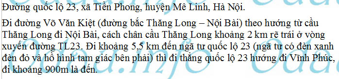 odau.info: Địa chỉ Trung Tâm Đào Tạo và sát hạch lái xe Ngọc Hà - xã Tiền Phong