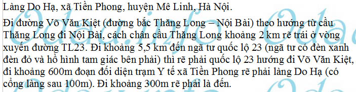 odau.info: Địa chỉ Đình làng Do Hạ - xã Tiền Phong