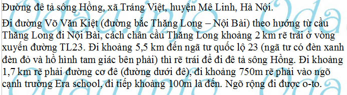 odau.info: Địa chỉ trường cấp 2 Tráng Việt - xã Tráng Việt