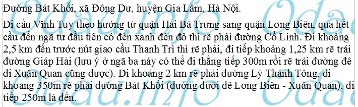 odau.info: Địa chỉ Phủ Thừa Thiên - xã Đông Dư