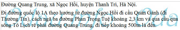 odau.info: Địa chỉ trường cấp 2 Ngọc Hồi - xã Ngọc Hồi