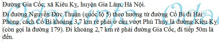 odau.info: Địa chỉ Trường mẫu giáo Kiêu Kỵ - xã Kiêu Kỵ