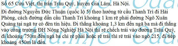 odau.info: Địa chỉ Trường mẫu giáo Quang Trung - thị trấn Trâu Quỳ