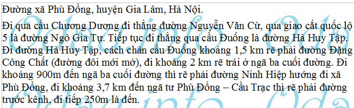 odau.info: Địa chỉ Trường mẫu giáo Phù Đổng - xã Phù Đổng