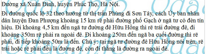 odau.info: Địa chỉ trường cấp 2 Xuân Đình, cơ sở Cẩm Đình - xã Xuân Đình