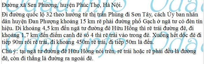 odau.info: Địa chỉ Trường mẫu giáo Phương Độ - xã Sen Phương