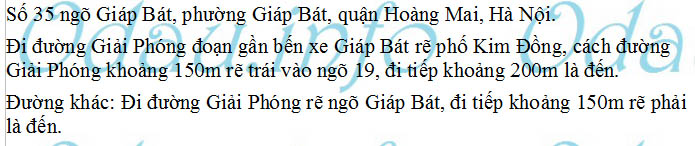 odau.info: Địa chỉ trường cấp 2 Giáp Bát - P. Giáp Bát