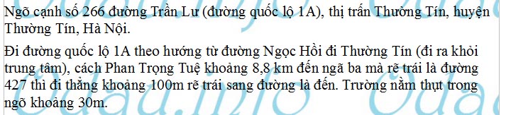 odau.info: trường cấp 2 thị trấn Thường Tín