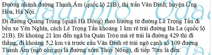 odau.info: Trung tâm dạy nghề huyện Ứng Hòa - thị trấn Vân Đình