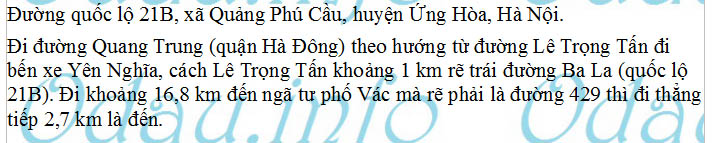 odau.info: Cụm công nghiệp Xà Cầu - xã Quảng Phú Cầu