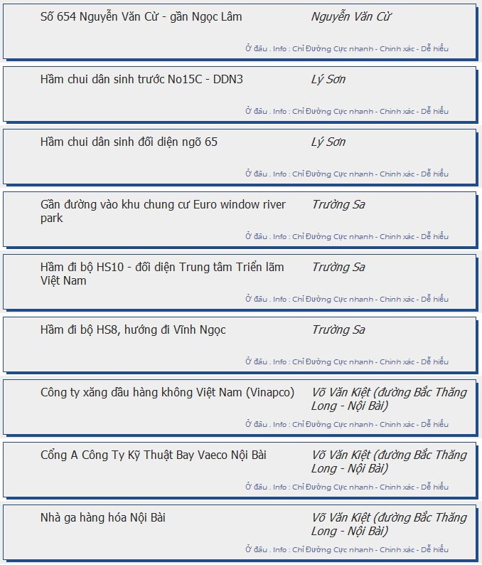 odau.info: lộ trình và tuyến phố đi qua của tuyến bus số E10 ở Hà Nội no03