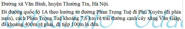 odau.info: trường cấp 1 Văn Bình - xã Văn Bình