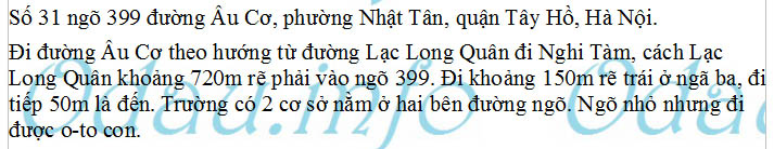 odau.info: Trường mẫu giáo Nhật Tân - phường Nhật Tân