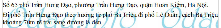 odau.info: Văn phòng thừa phát lại Hà Nội - phường Trần Hưng Đạo