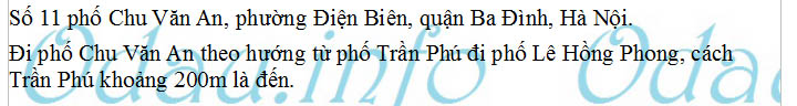 odau.info: Đại sứ quán Cộng hòa Séc - phường Điện Biên