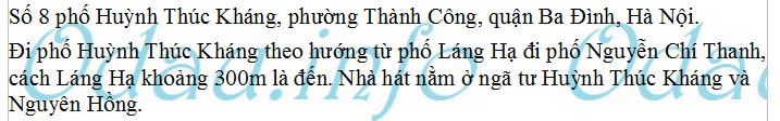 odau.info: Nhà hát ca, múa, nhạc Việt Nam - phường Thành Công