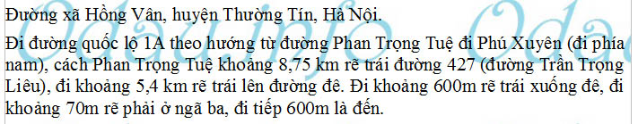 odau.info: trường cấp 1 Hồng Vân - xã Hồng Vân