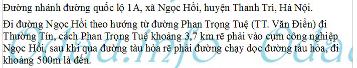 odau.info: Trường cao đẳng Công thương Việt Nam - xã Ngọc Hồi