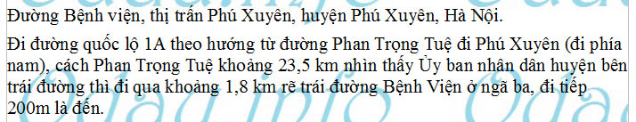 odau.info: Bệnh viện đa khoa huyện Phú Xuyên - thị trấn Phú Xuyên