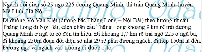 odau.info: Trường mẫu giáo Quang Minh A - thị trấn Quang Minh