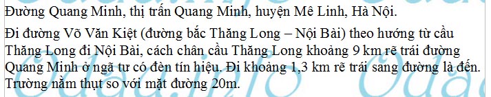 odau.info: trường cấp 2 Quang Minh - thị trấn Quang Minh