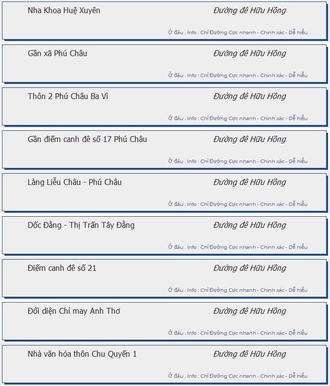 odau.info: lộ trình và tuyến phố đi qua của tuyến bus số 126 ở Hà Nội no10