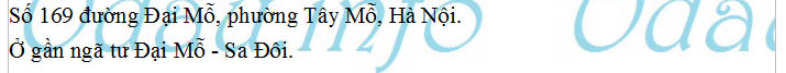 UBND Phường Tây Mỗ 