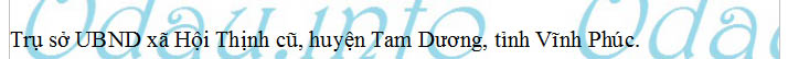UBND xã Tam Dương 1 
