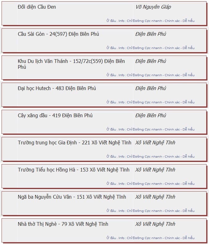 odau.info: lộ trình và tuyến phố đi qua của tuyến bus số 06 ở tp. Hồ Chí Minh no11