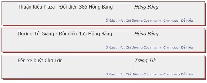 odau.info: lộ trình và tuyến phố đi qua của tuyến bus số 06 ở tp. Hồ Chí Minh no15