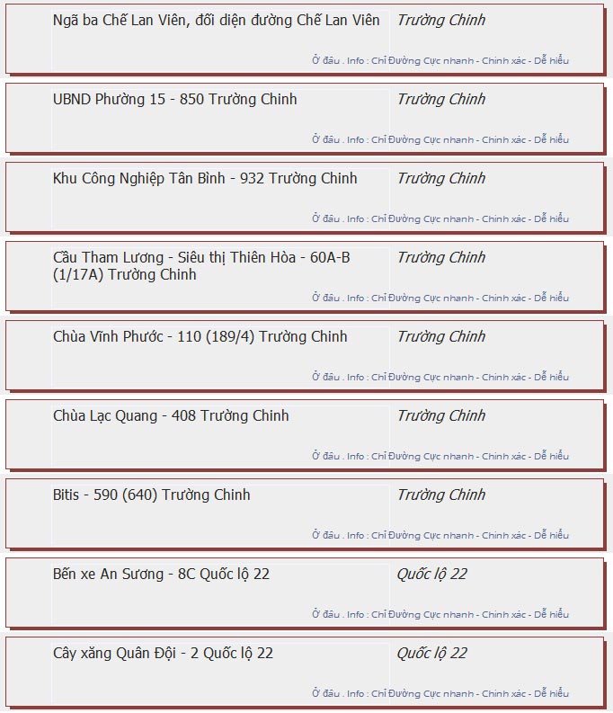 odau.info: lộ trình và tuyến phố đi qua của tuyến bus số 13 ở tp. Hồ Chí Minh no05