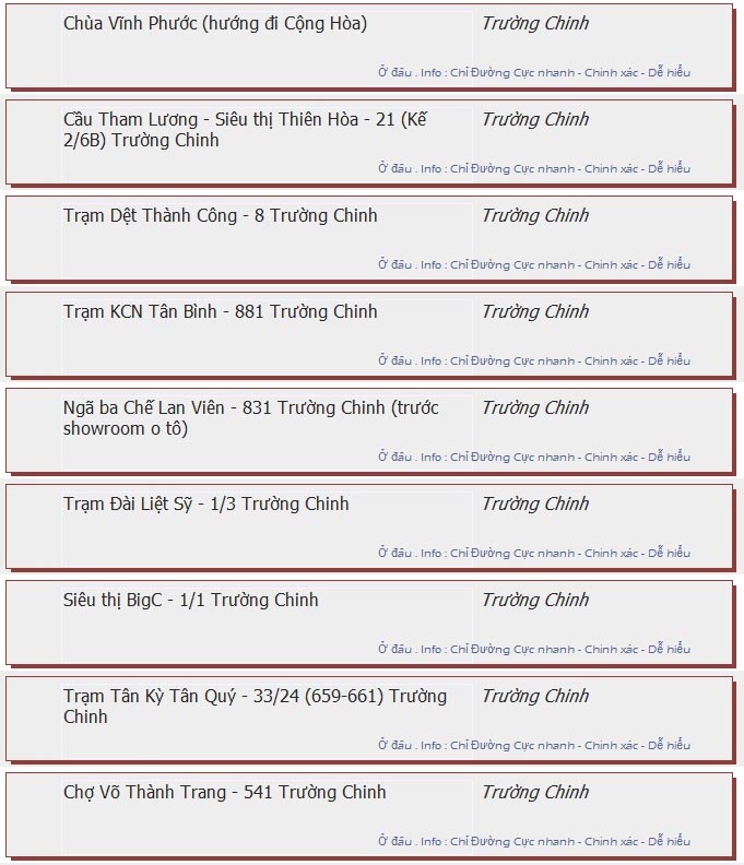 odau.info: lộ trình và tuyến phố đi qua của tuyến bus số 13 ở tp. Hồ Chí Minh no16