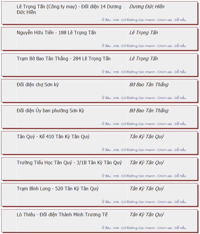 odau.info: lộ trình và tuyến phố đi qua của tuyến bus số 16 ở tp. Hồ Chí Minh no07