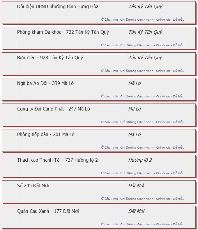 odau.info: lộ trình và tuyến phố đi qua của tuyến bus số 16 ở tp. Hồ Chí Minh no08