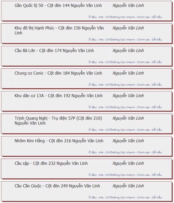 odau.info: lộ trình và tuyến phố đi qua của tuyến bus số 22 ở tp. Hồ Chí Minh no02