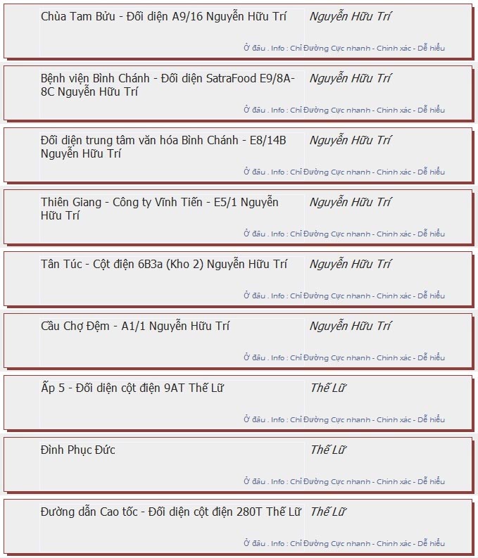 odau.info: lộ trình và tuyến phố đi qua của tuyến bus số 22 ở tp. Hồ Chí Minh no04