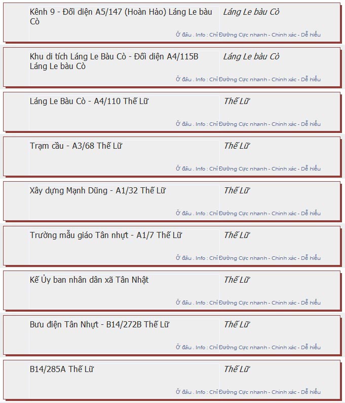 odau.info: lộ trình và tuyến phố đi qua của tuyến bus số 22 ở tp. Hồ Chí Minh no08