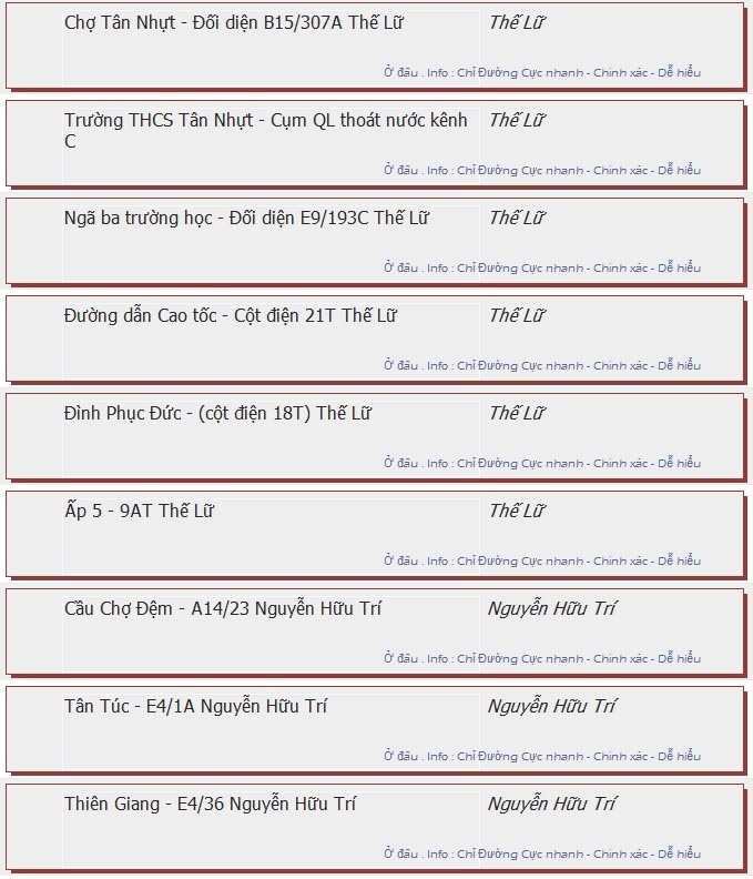 odau.info: lộ trình và tuyến phố đi qua của tuyến bus số 22 ở tp. Hồ Chí Minh no09