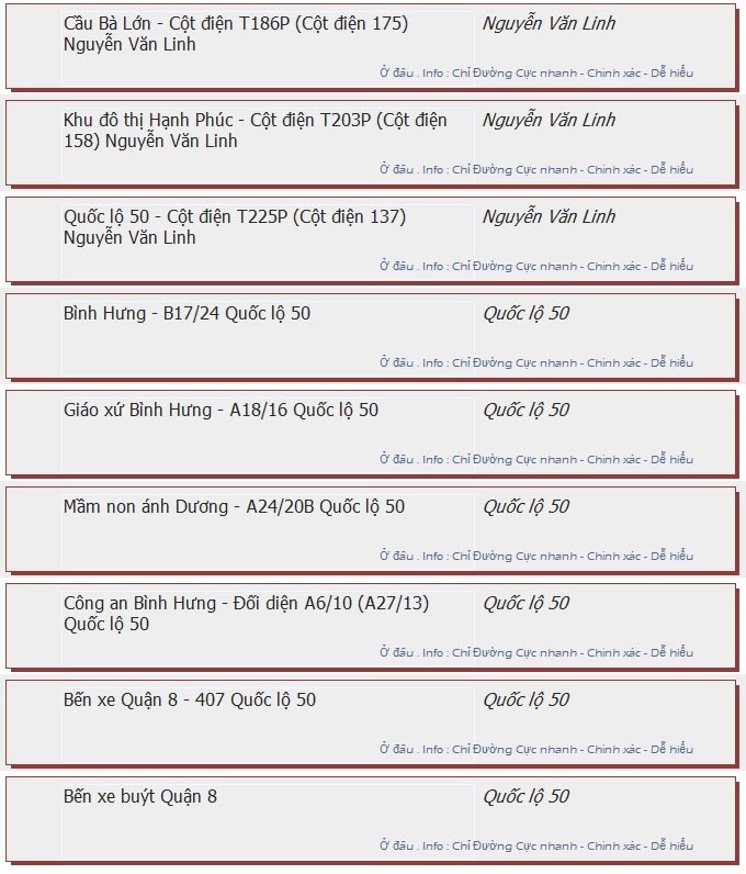 odau.info: lộ trình và tuyến phố đi qua của tuyến bus số 22 ở tp. Hồ Chí Minh no12