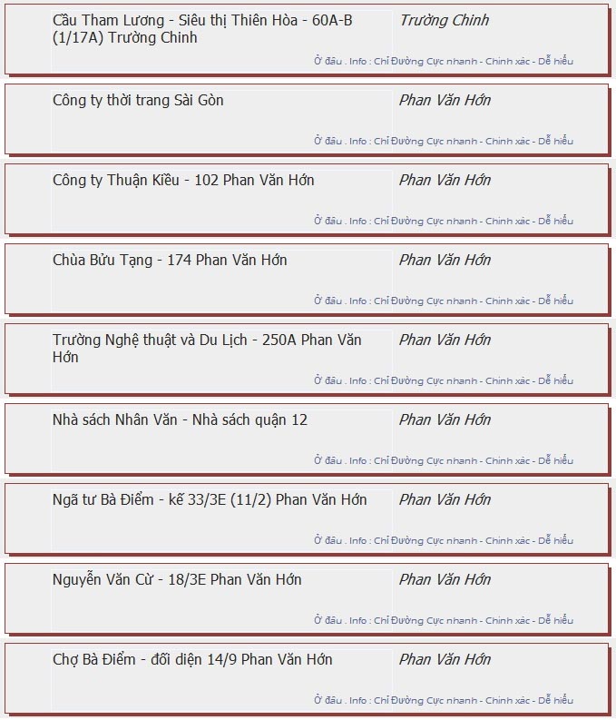 odau.info: lộ trình và tuyến phố đi qua của tuyến bus số 23 ở tp. Hồ Chí Minh no05