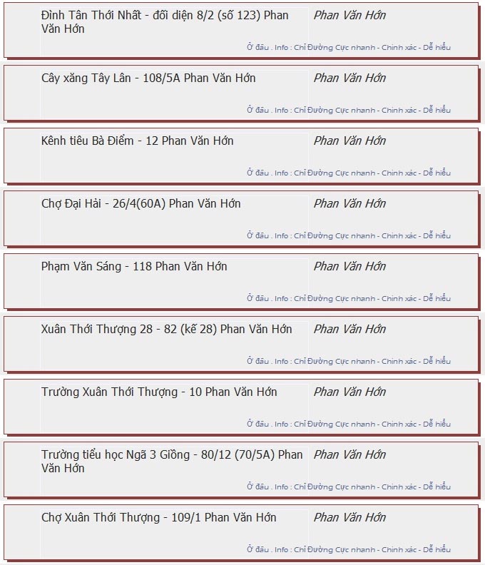 odau.info: lộ trình và tuyến phố đi qua của tuyến bus số 23 ở tp. Hồ Chí Minh no06