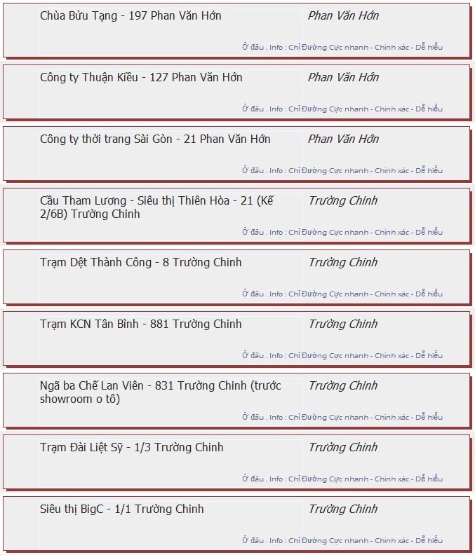 odau.info: lộ trình và tuyến phố đi qua của tuyến bus số 23 ở tp. Hồ Chí Minh no11