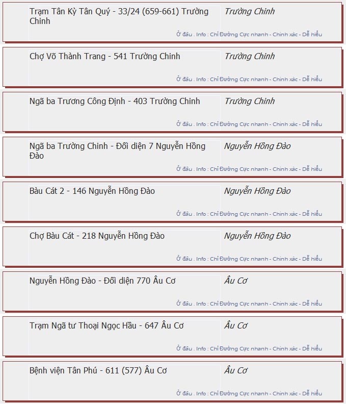 odau.info: lộ trình và tuyến phố đi qua của tuyến bus số 23 ở tp. Hồ Chí Minh no12