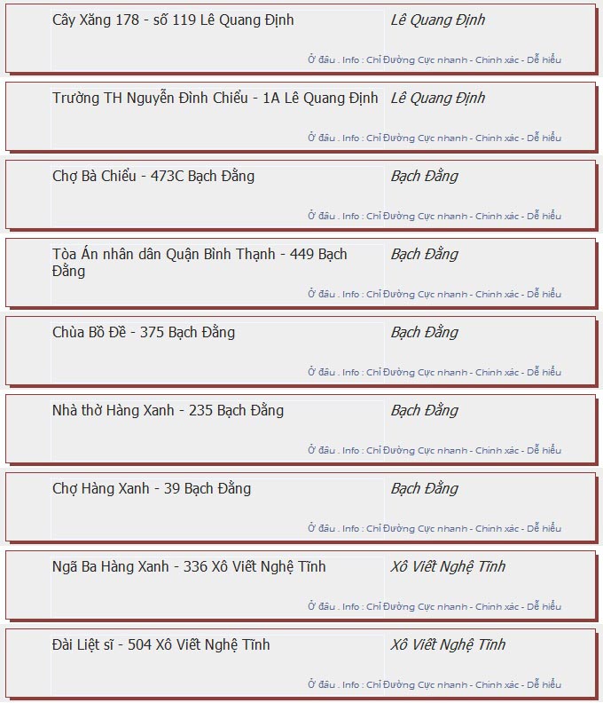 odau.info: lộ trình và tuyến phố đi qua của tuyến bus số 24 ở tp. Hồ Chí Minh no15