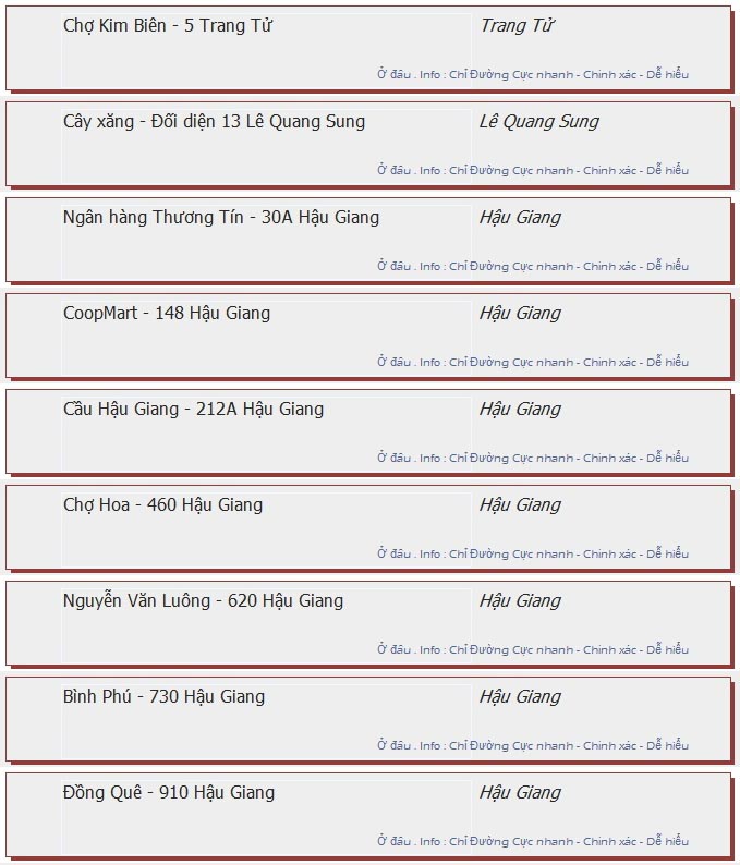 odau.info: lộ trình và tuyến phố đi qua của tuyến bus số 25 ở tp. Hồ Chí Minh no02