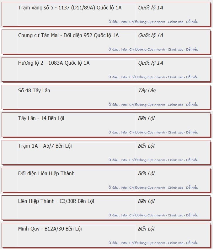 odau.info: lộ trình và tuyến phố đi qua của tuyến bus số 25 ở tp. Hồ Chí Minh no05