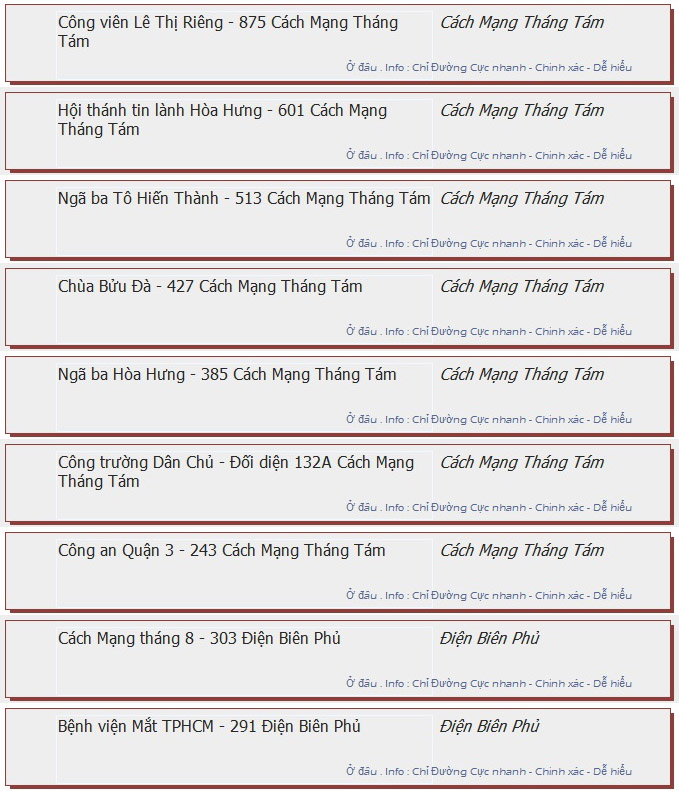 odau.info: lộ trình và tuyến phố đi qua của tuyến bus số 30 ở tp. Hồ Chí Minh no04